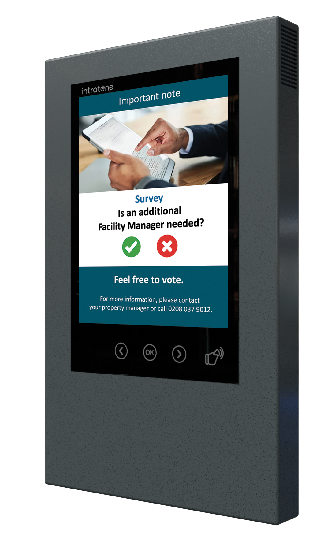 Intratone Digital Notice Board Start the conversation